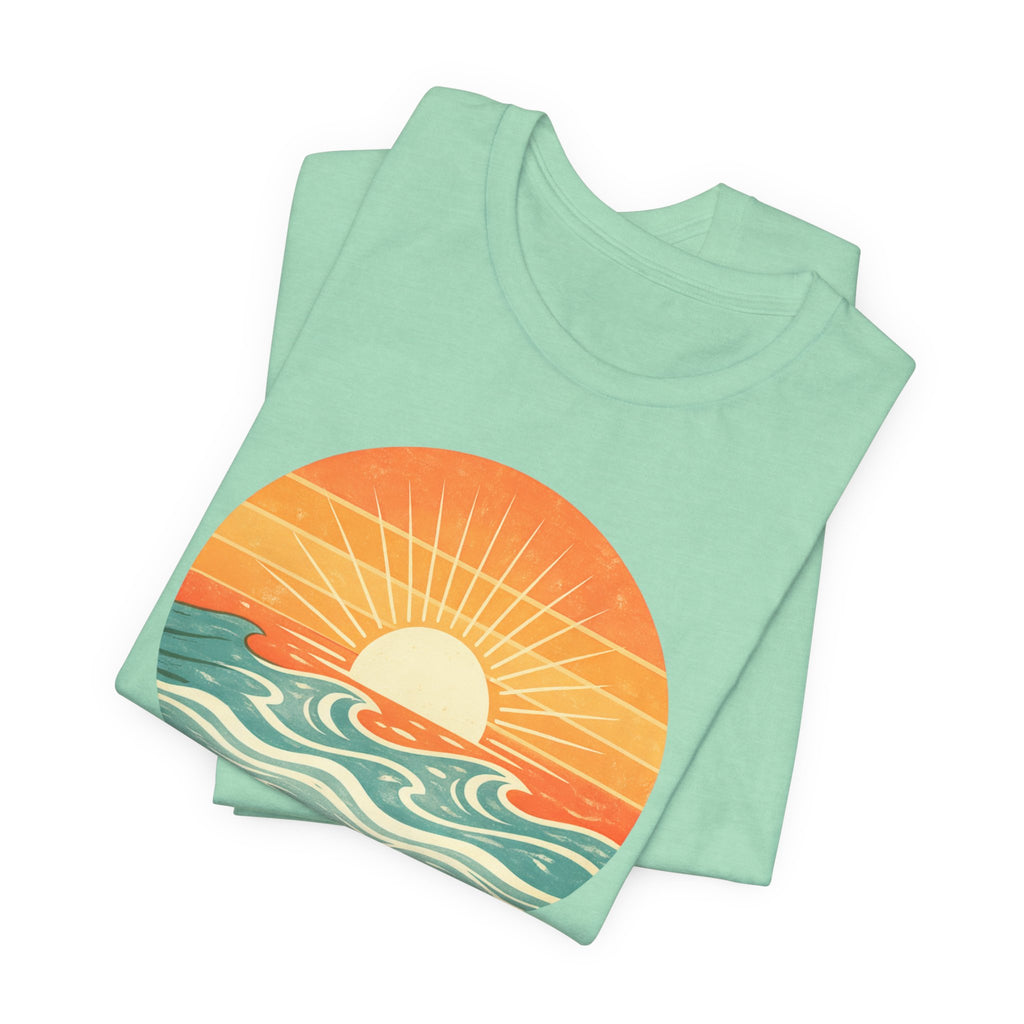 OCEAN SUNSET T - SHIRT beach graphic tee Marequi Club