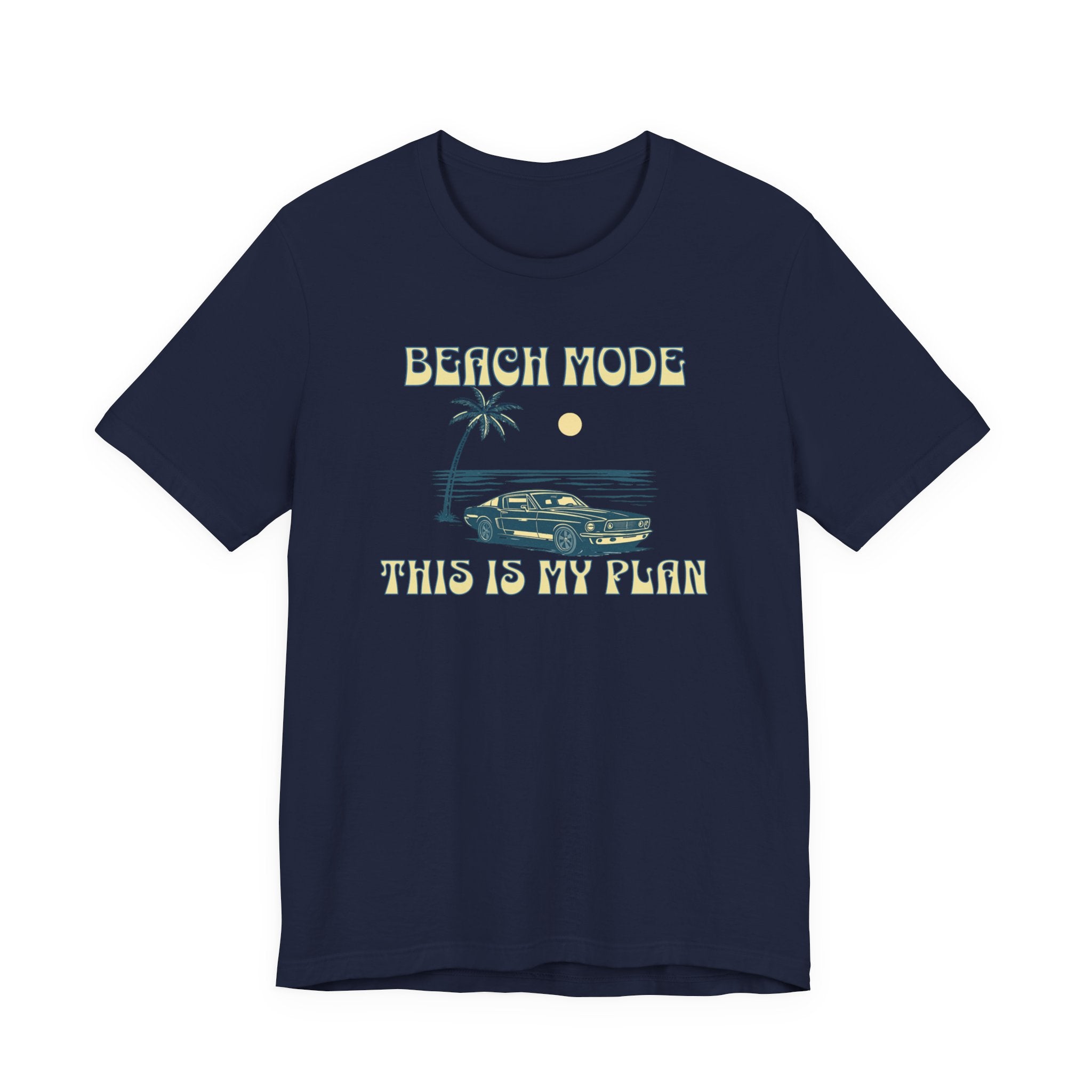 Beach Mode Plan Tee beach graphic tee Marequi Club