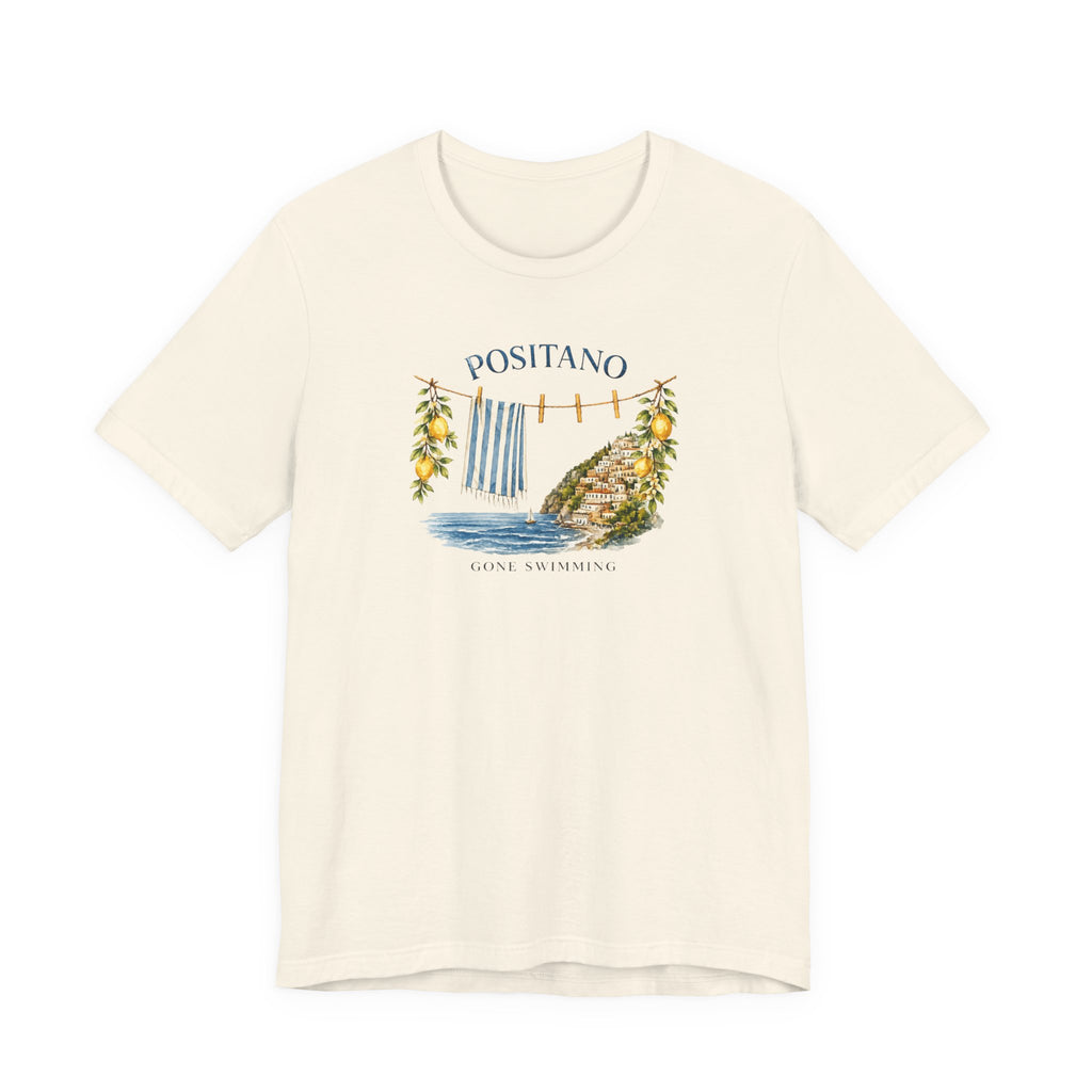 Positano Gone Swimming Vintage Amalfi Coast T-Shirt 🇮🇹 Amalfi Coast Italy graphic tee Marequi Club