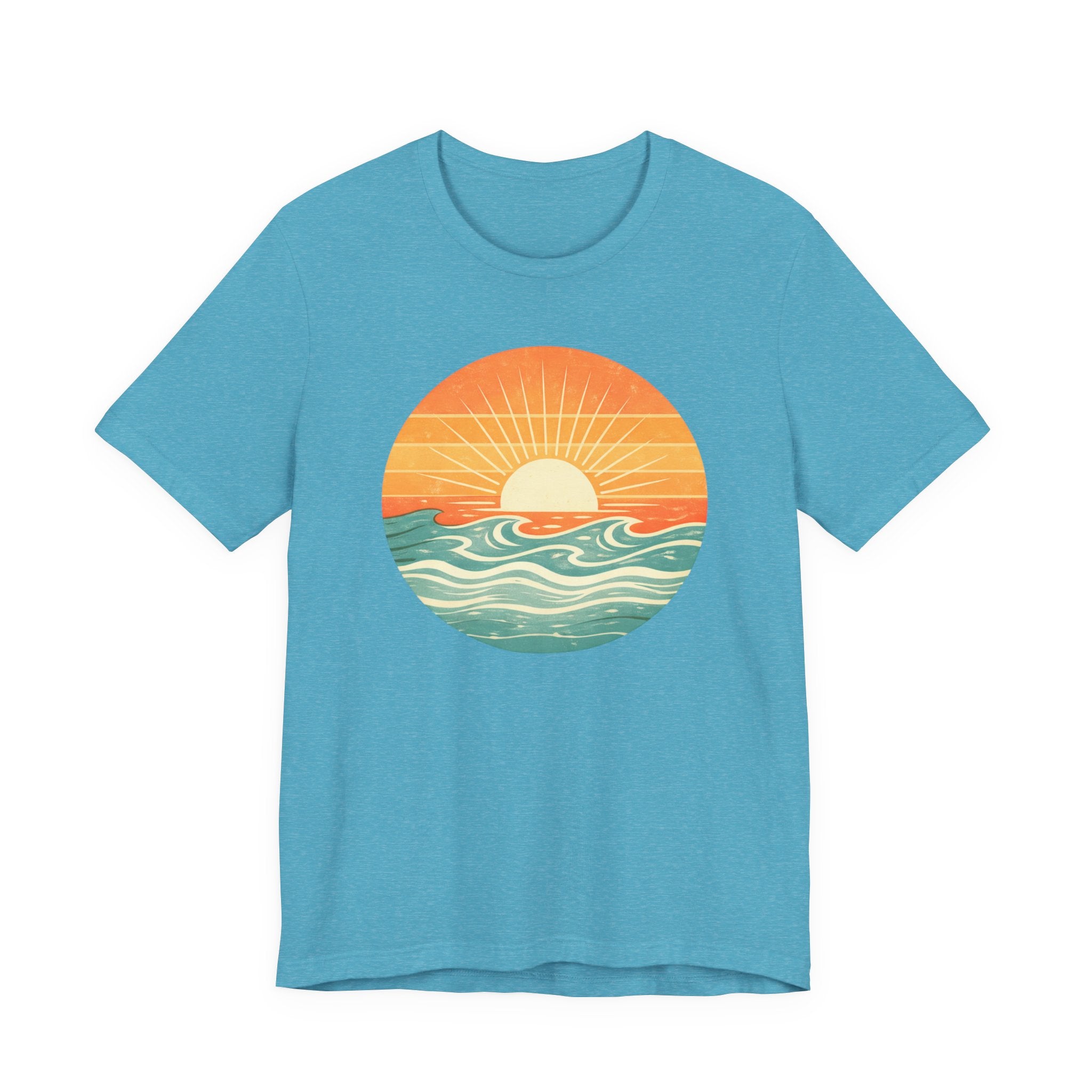 OCEAN SUNSET T - SHIRT beach graphic tee Marequi Club