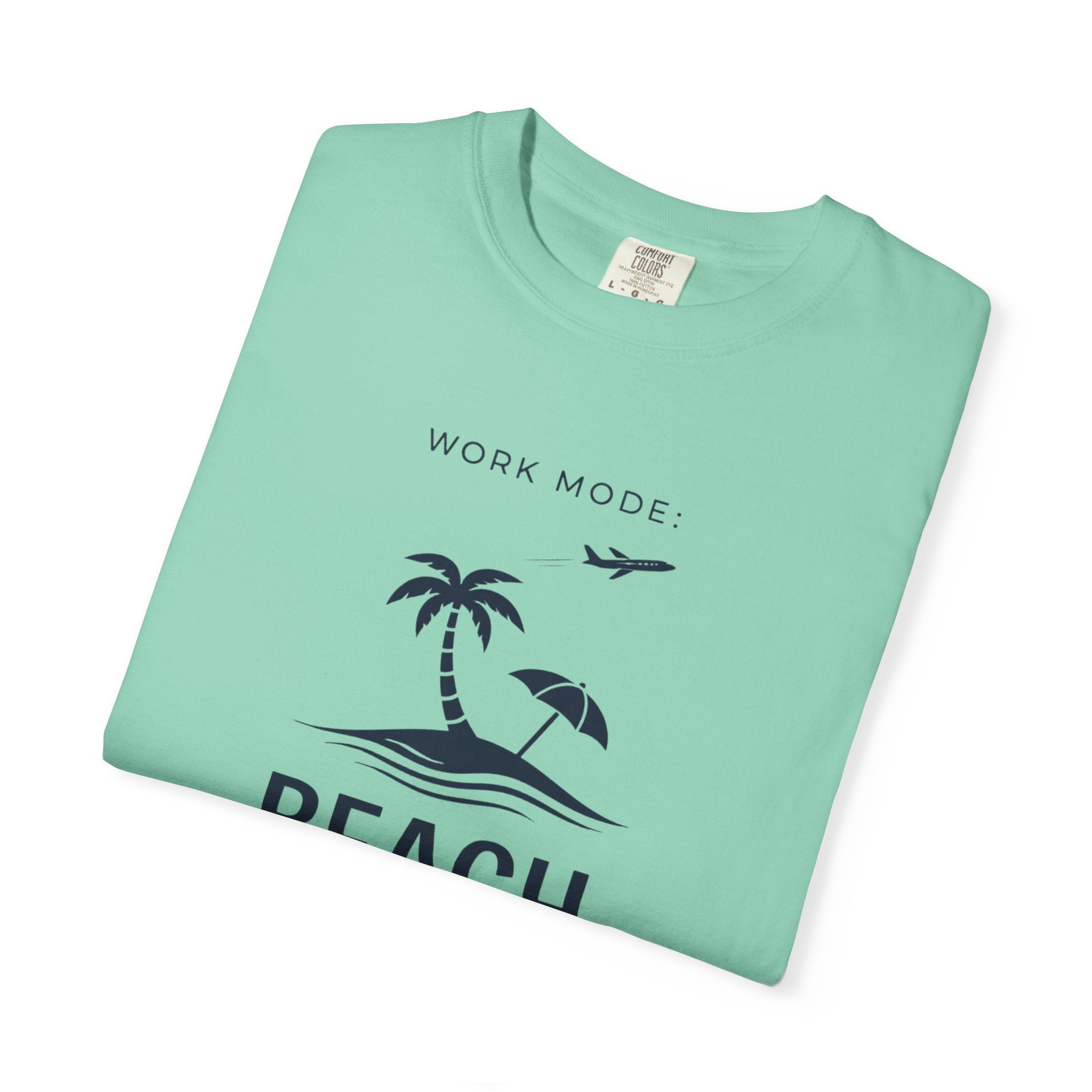 WORK MODE BEACH MODE T-SHIRT | MINIMAL COASTAL GRAPHIC TEE