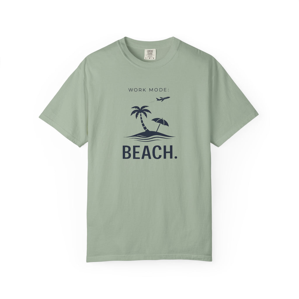 WORK MODE BEACH MODE T-SHIRT | MINIMAL COASTAL GRAPHIC TEE