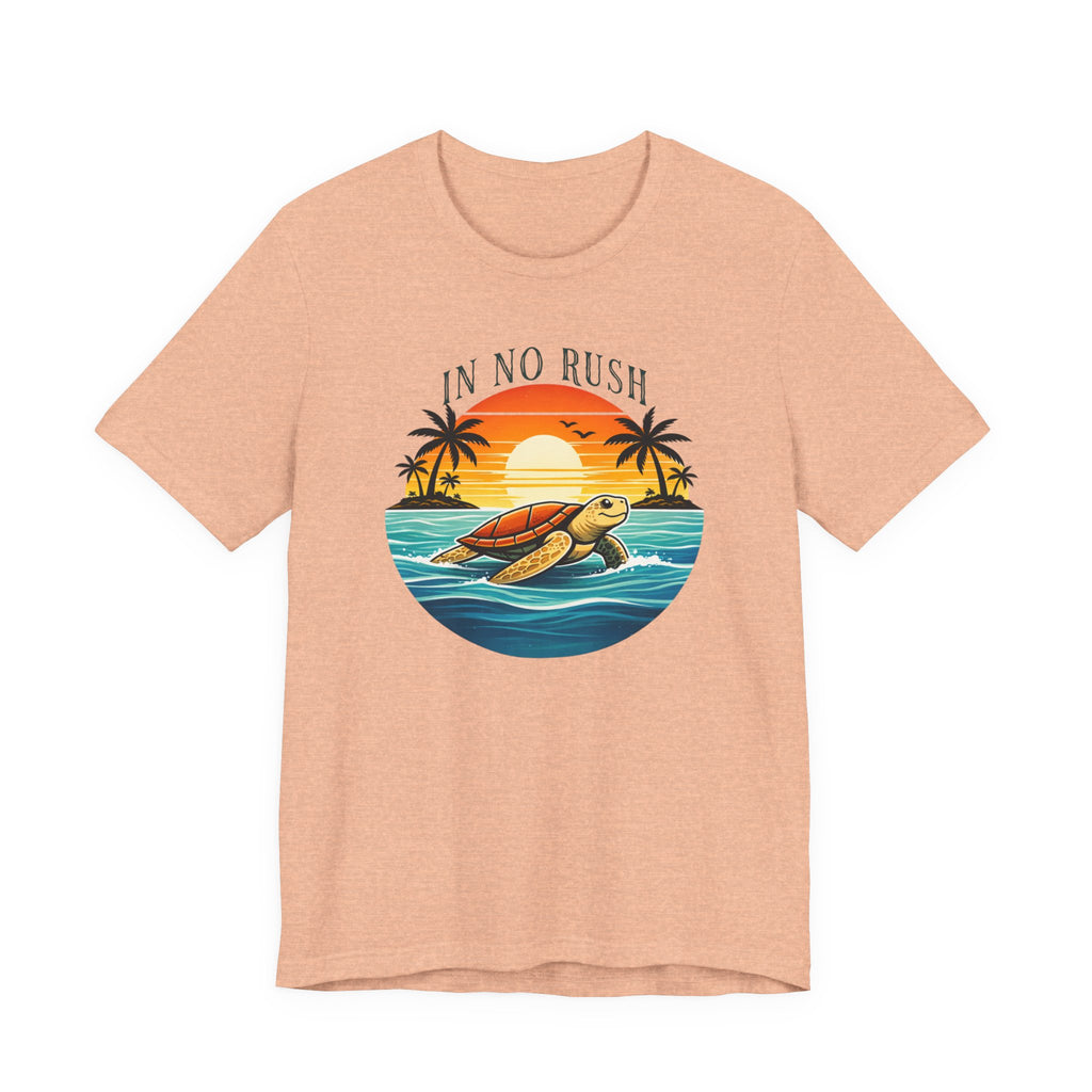 OCEAN PEACE TURTLE TEE IN NO RUSH beach graphic tee Marequi Club