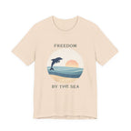 FREEDOM BY THE SEA BEACH T-SHIRT MARE QUI CLUB