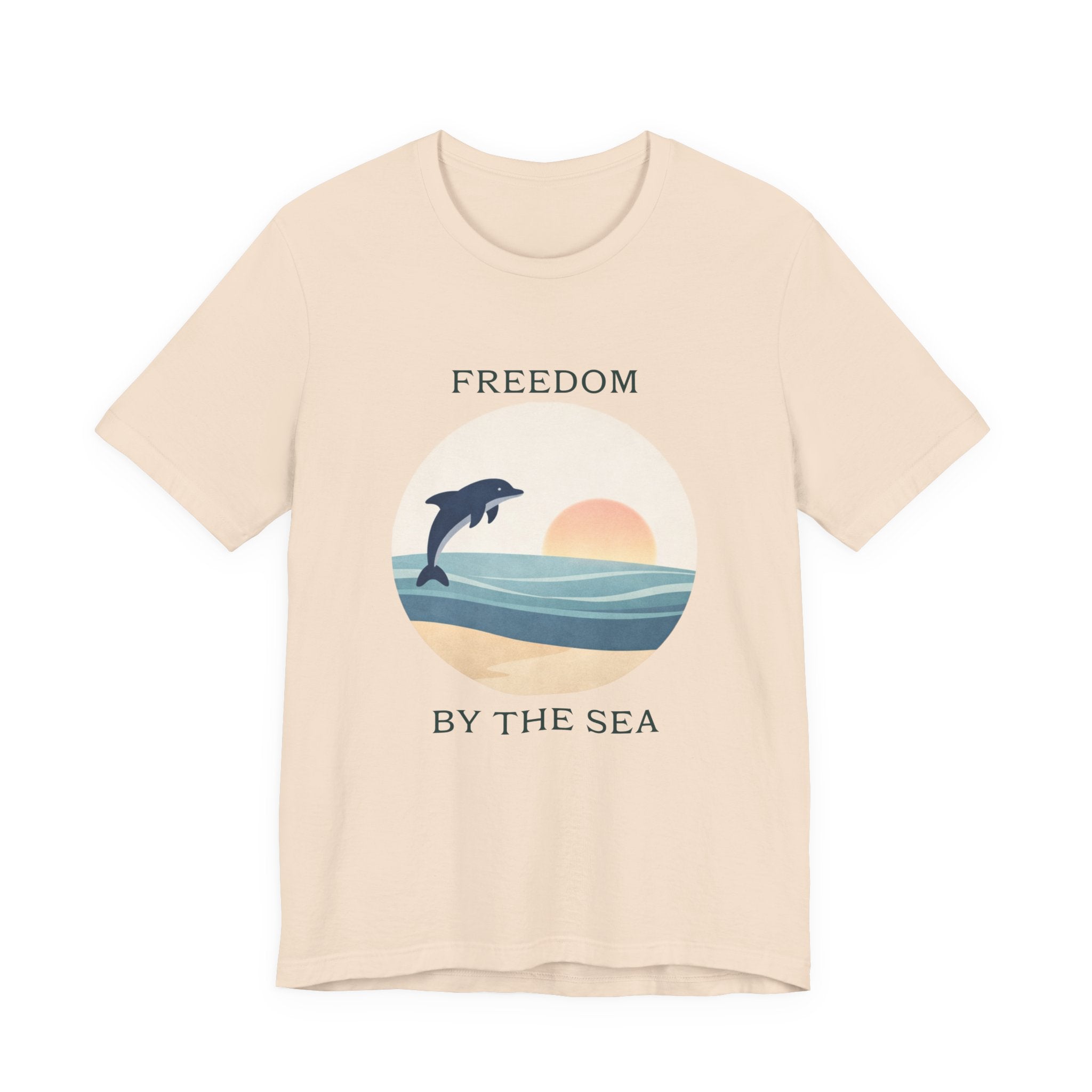 FREEDOM BY THE SEA BEACH T-SHIRT MARE QUI CLUB
