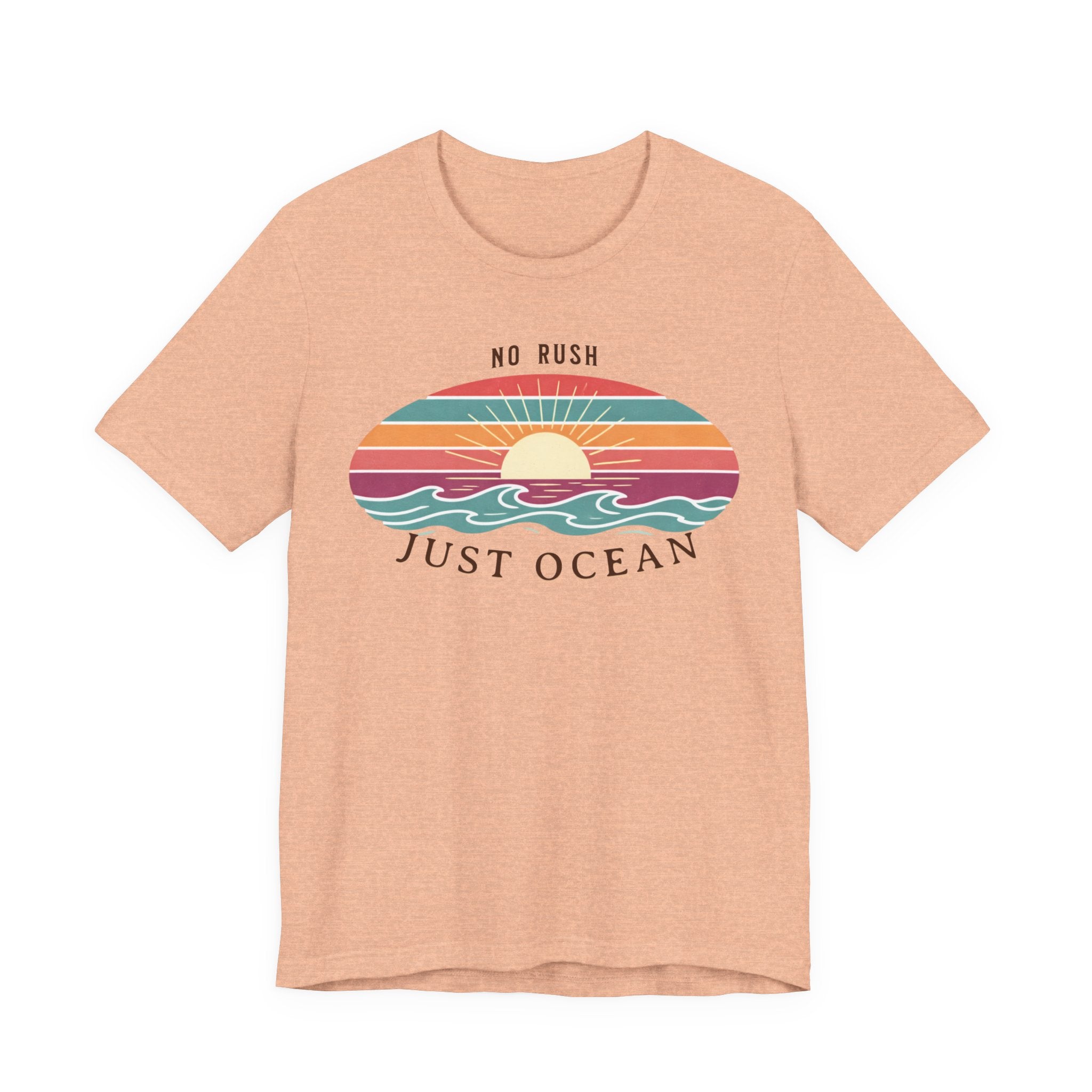 NO RUSH JUST OCEAN T - SHIRT beach graphic tee Marequi Club