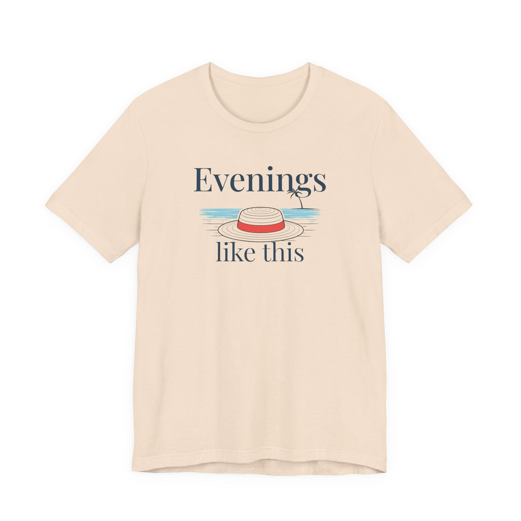 Evenings Like This Graphic T-Shirt, Coastal Beach Moonlight Tee beach graphic tee Marequi Club