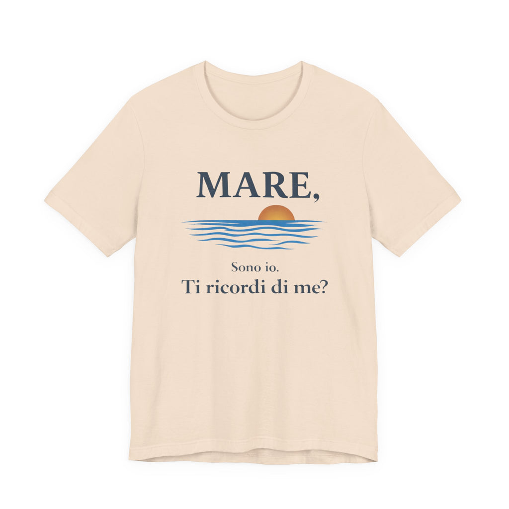 Mare, sono io. Ti ricordi di me? (Sea, it’s me) Italian Beach Sunset T-Shirt beach graphic tee Marequi Club