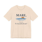 Mare, sono io. Ti ricordi di me? (Sea, it’s me) Italian Beach Sunset T-Shirt beach graphic tee Marequi Club
