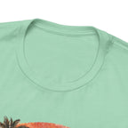 Paradise State Beach T-Shirt - Vintage Sunset Palm Graphic beach graphic tee Marequi Club