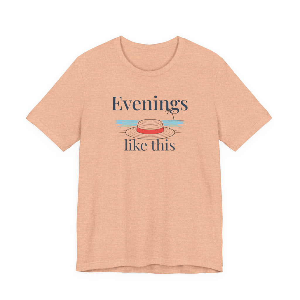 Evenings Like This Graphic T-Shirt, Coastal Beach Moonlight Tee beach graphic tee Marequi Club
