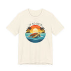 OCEAN PEACE TURTLE TEE IN NO RUSH beach graphic tee Marequi Club