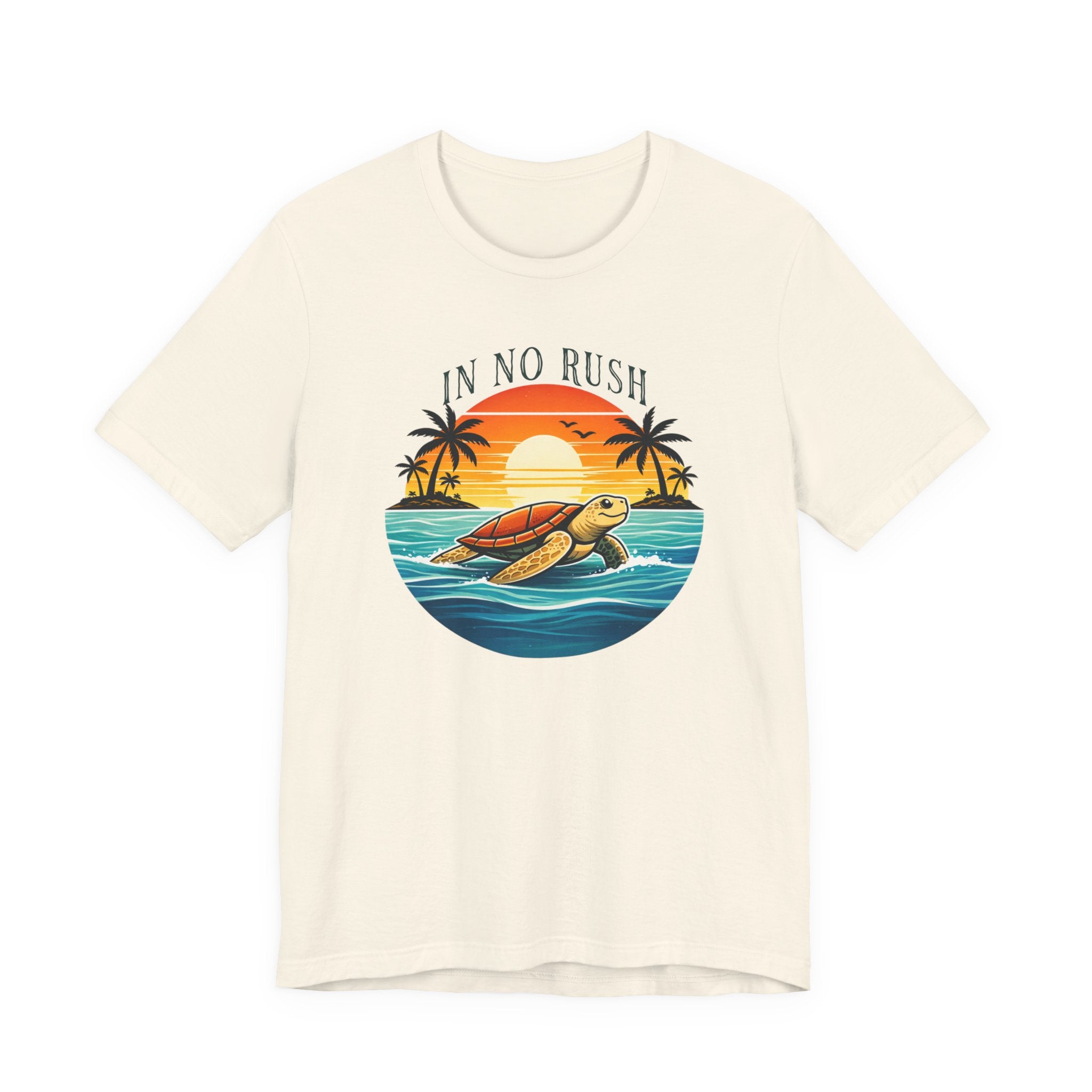 OCEAN PEACE TURTLE TEE IN NO RUSH beach graphic tee Marequi Club