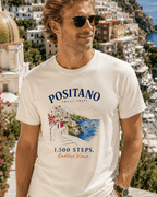 Positano 1,500 Steps T-Shirt Amalfi Coast Italy graphic tee Marequi Club