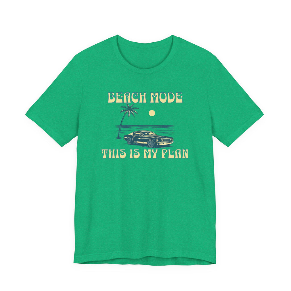 Beach Mode Plan Tee beach graphic tee Marequi Club