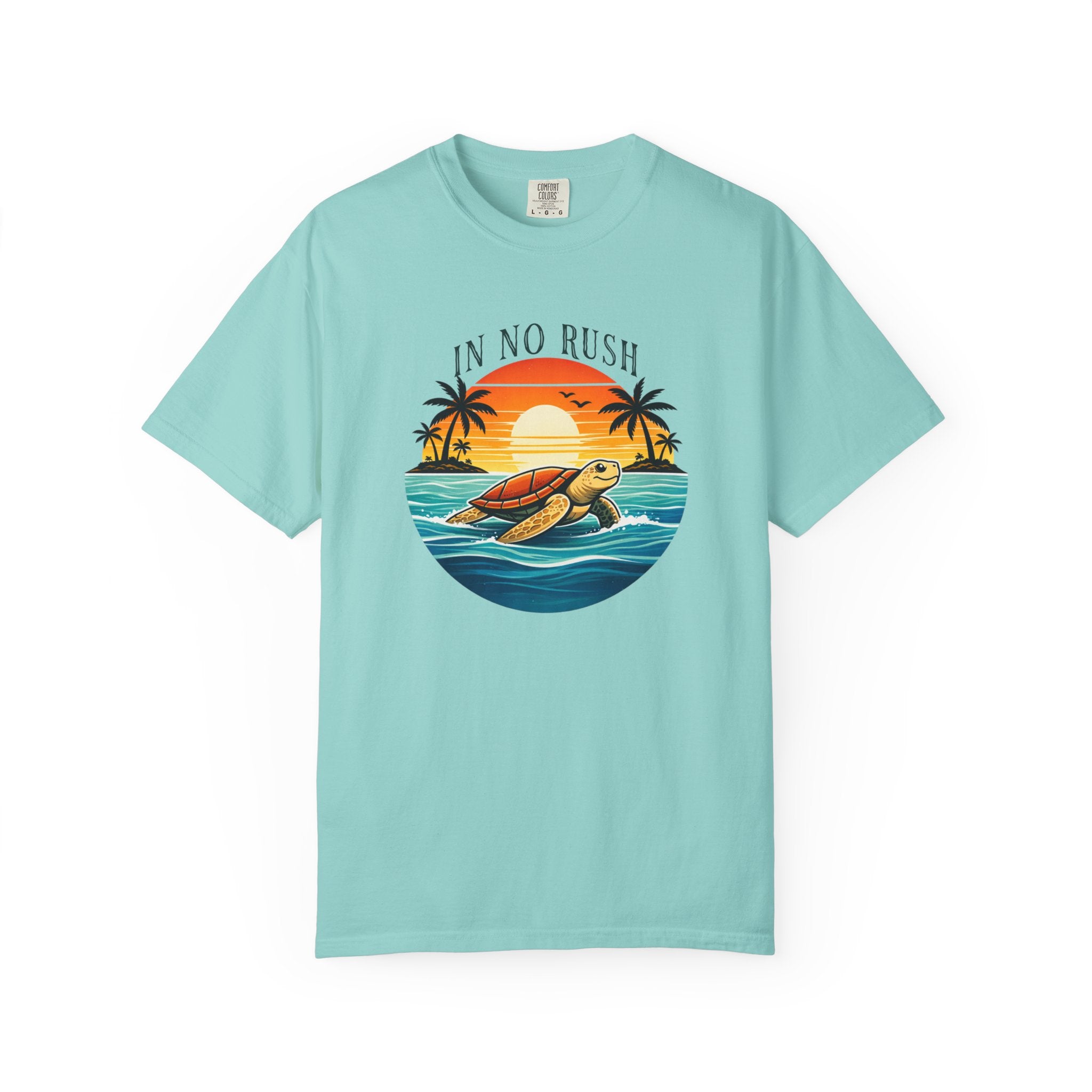IN NO RUSH T-SHIRT | VINTAGE | BEACH |TURTLE - MARE QUI CLUB