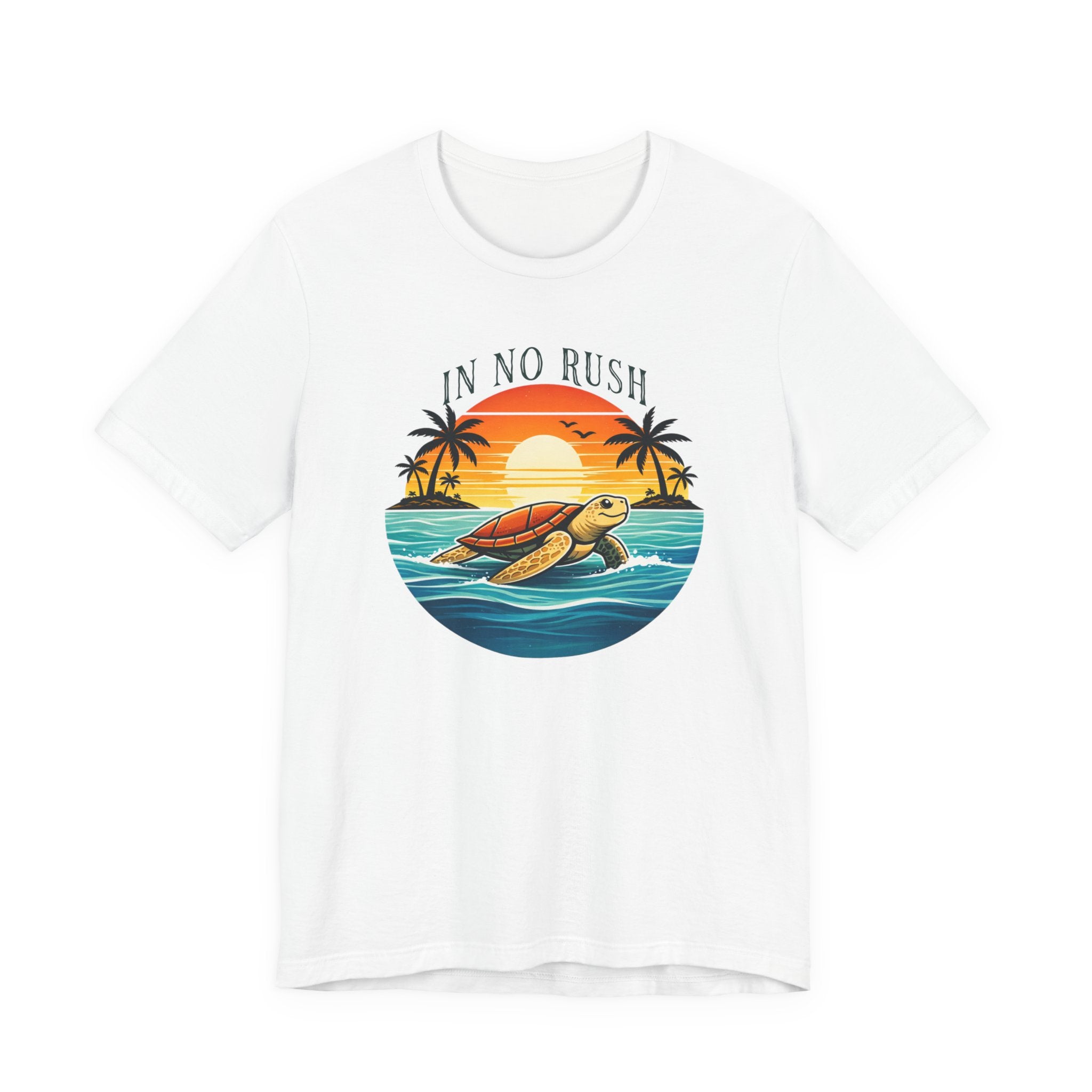 OCEAN PEACE TURTLE TEE IN NO RUSH beach graphic tee Marequi Club