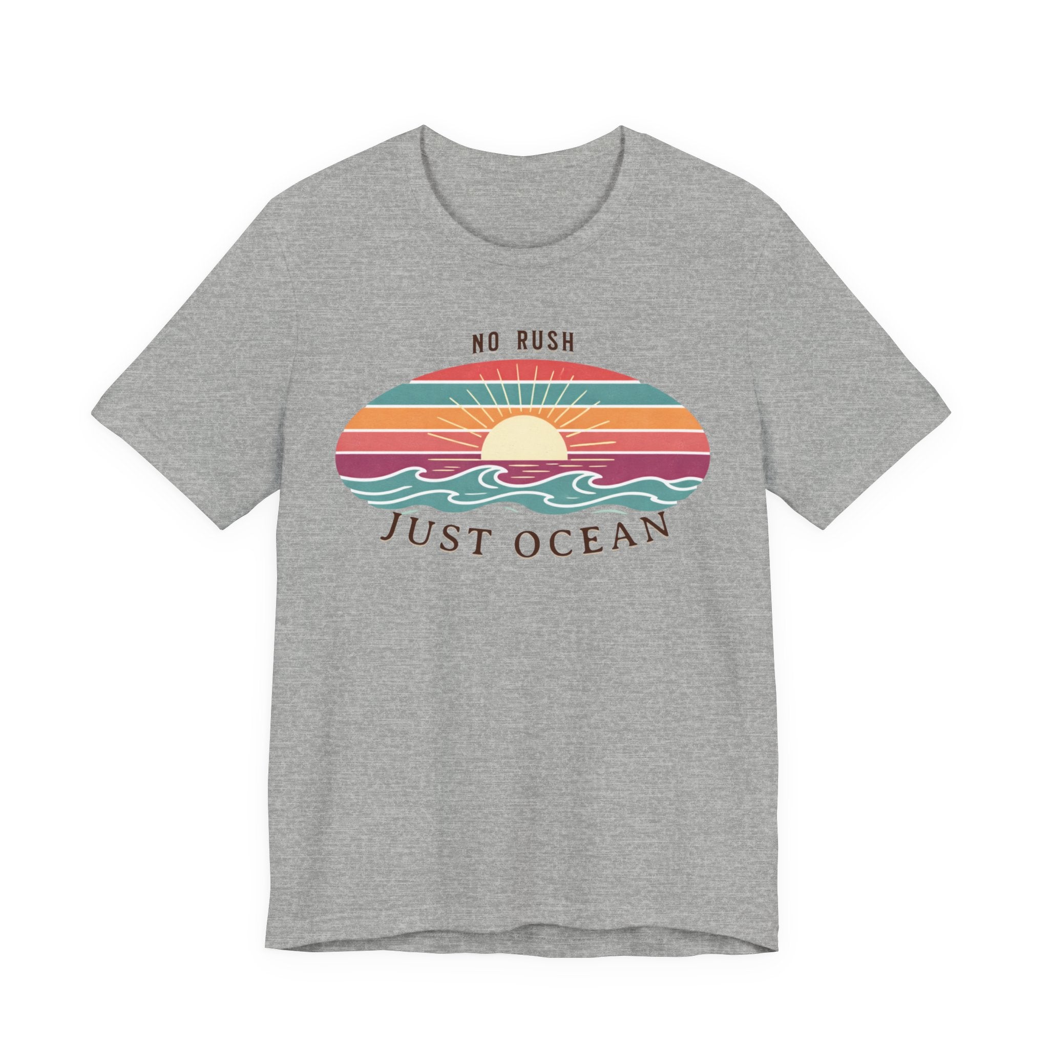 NO RUSH JUST OCEAN T - SHIRT beach graphic tee Marequi Club