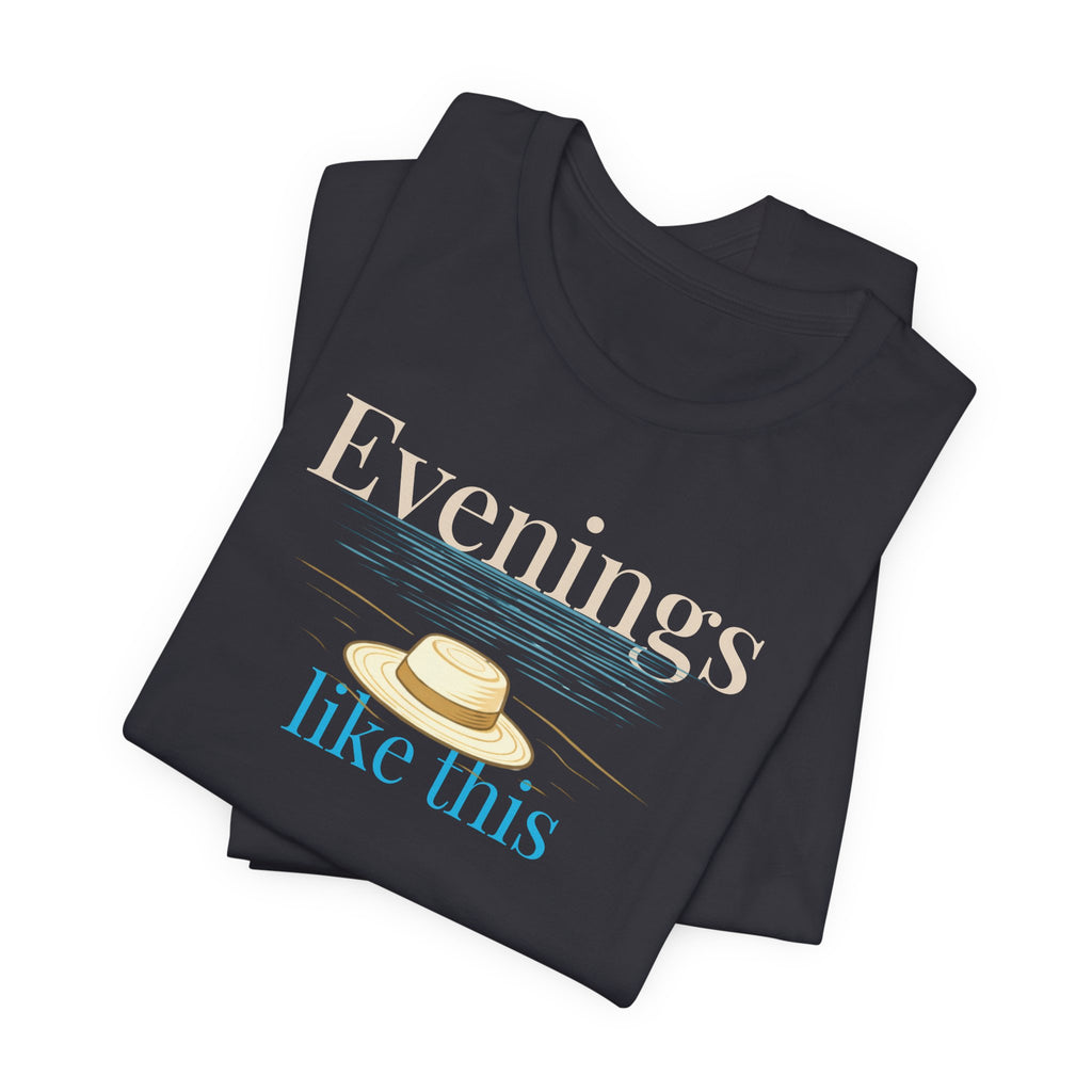 Evenings Like This T-Shirt, Coastal Beach Moonlight T-Shirt, Summer Night Vibe beach graphic tee Marequi Club