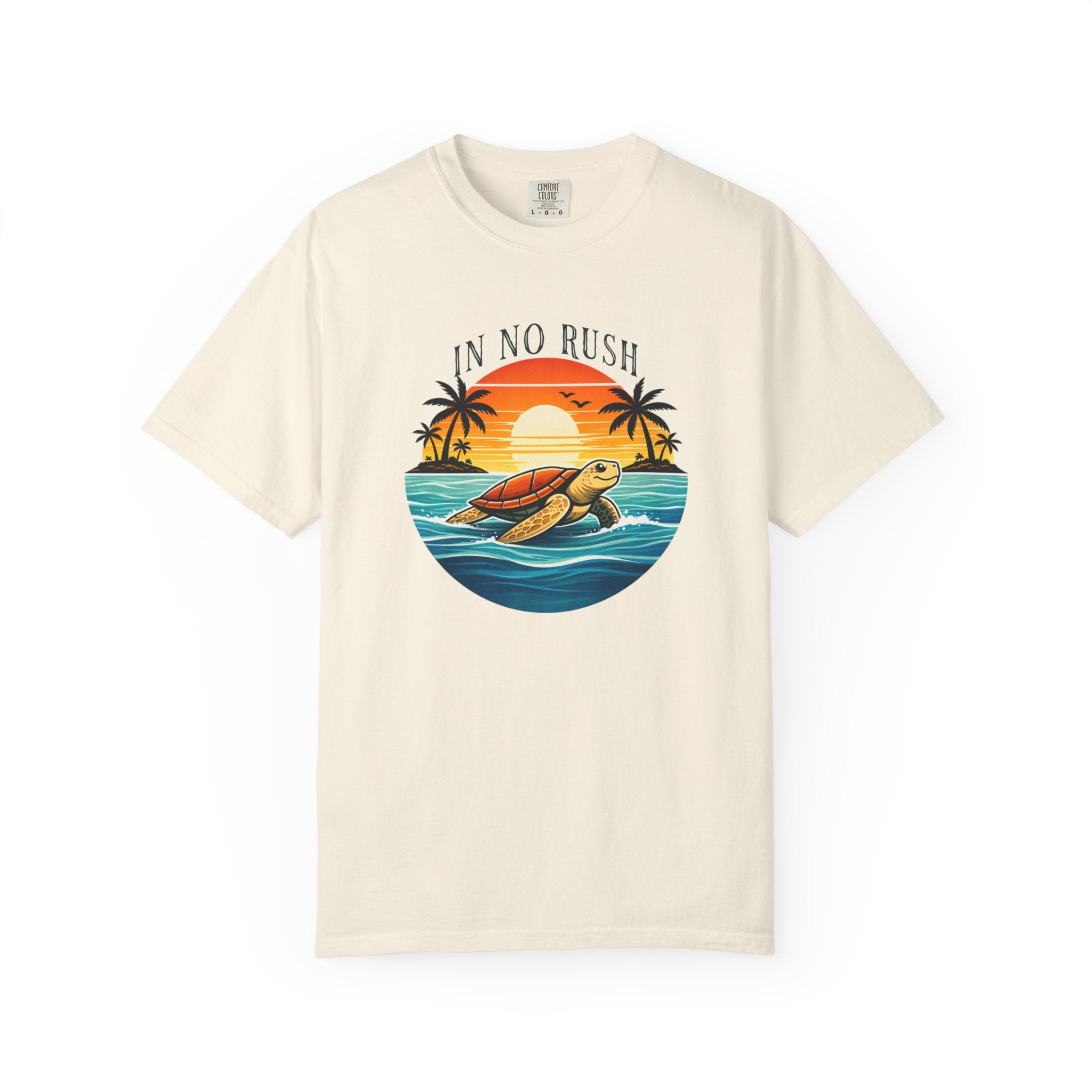 IN NO RUSH T-SHIRT | VINTAGE | BEACH |TURTLE - MARE QUI CLUB