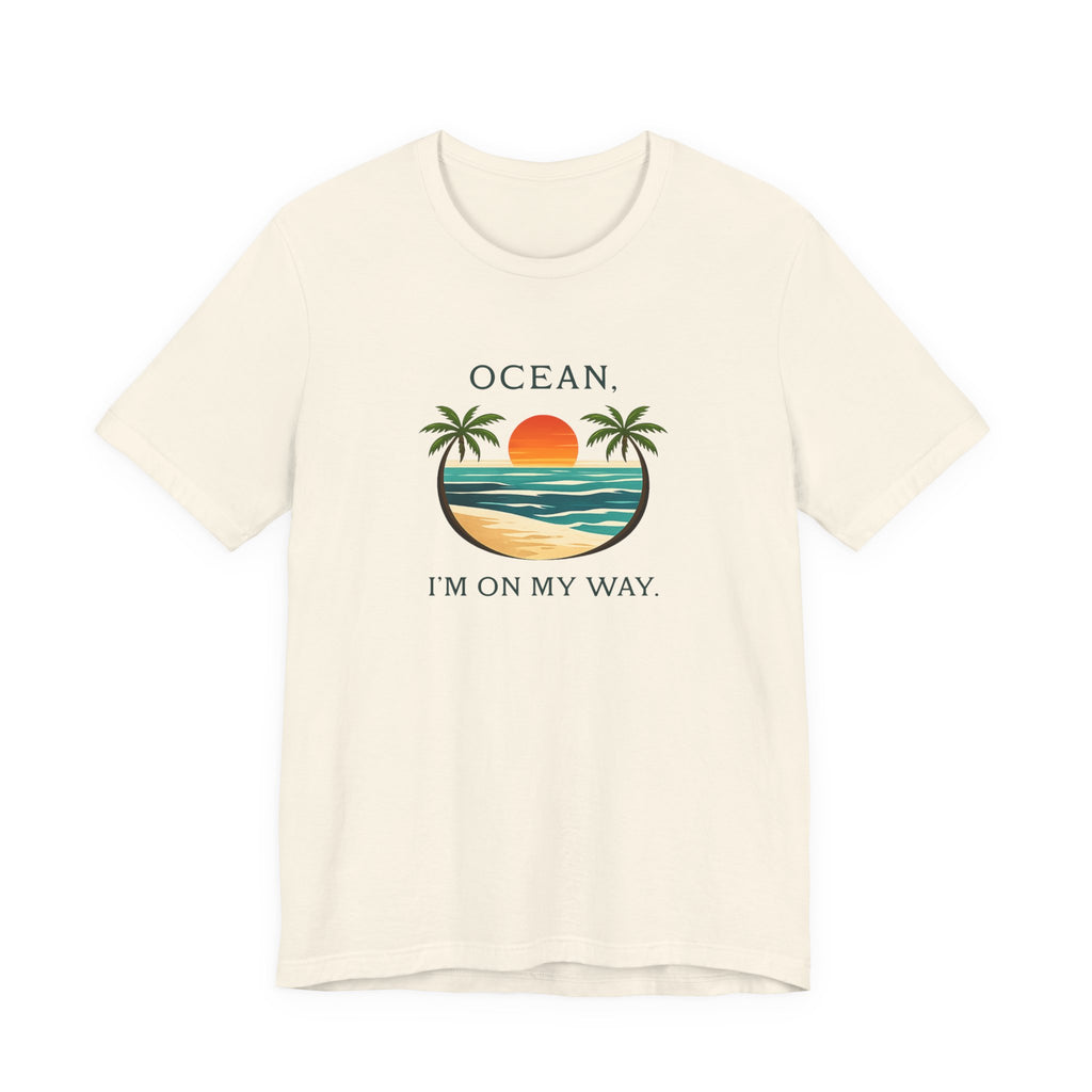 OCEAN, I’M ON MY WAY VINTAGE BEACH GRAPHIC T-SHIRT