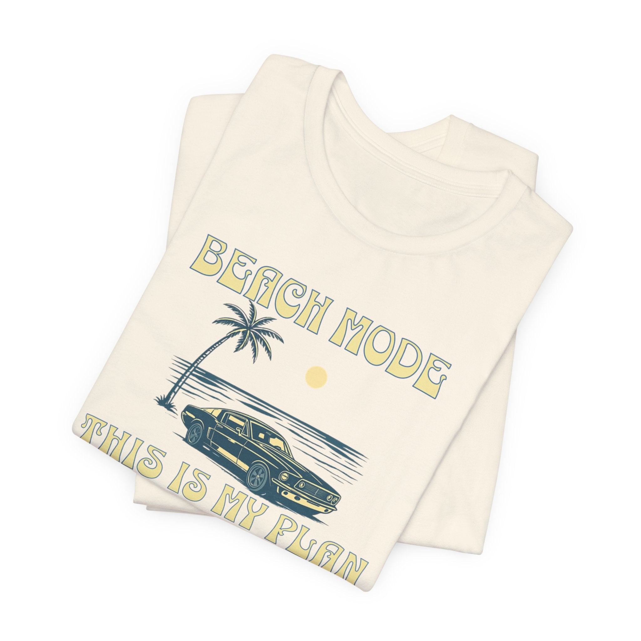 Beach Mode Plan Tee beach graphic tee Marequi Club