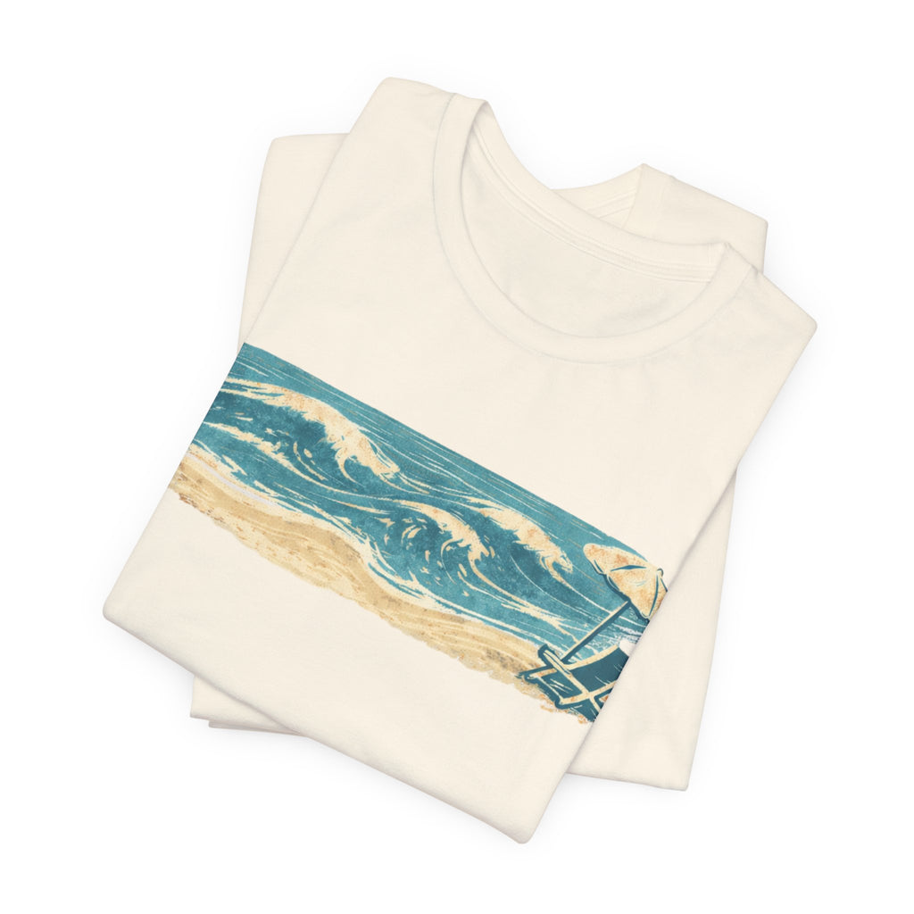 Sit. Watch. Swim. Repeat. - Coastal Relax T-Shirt beach graphic tee Marequi Club