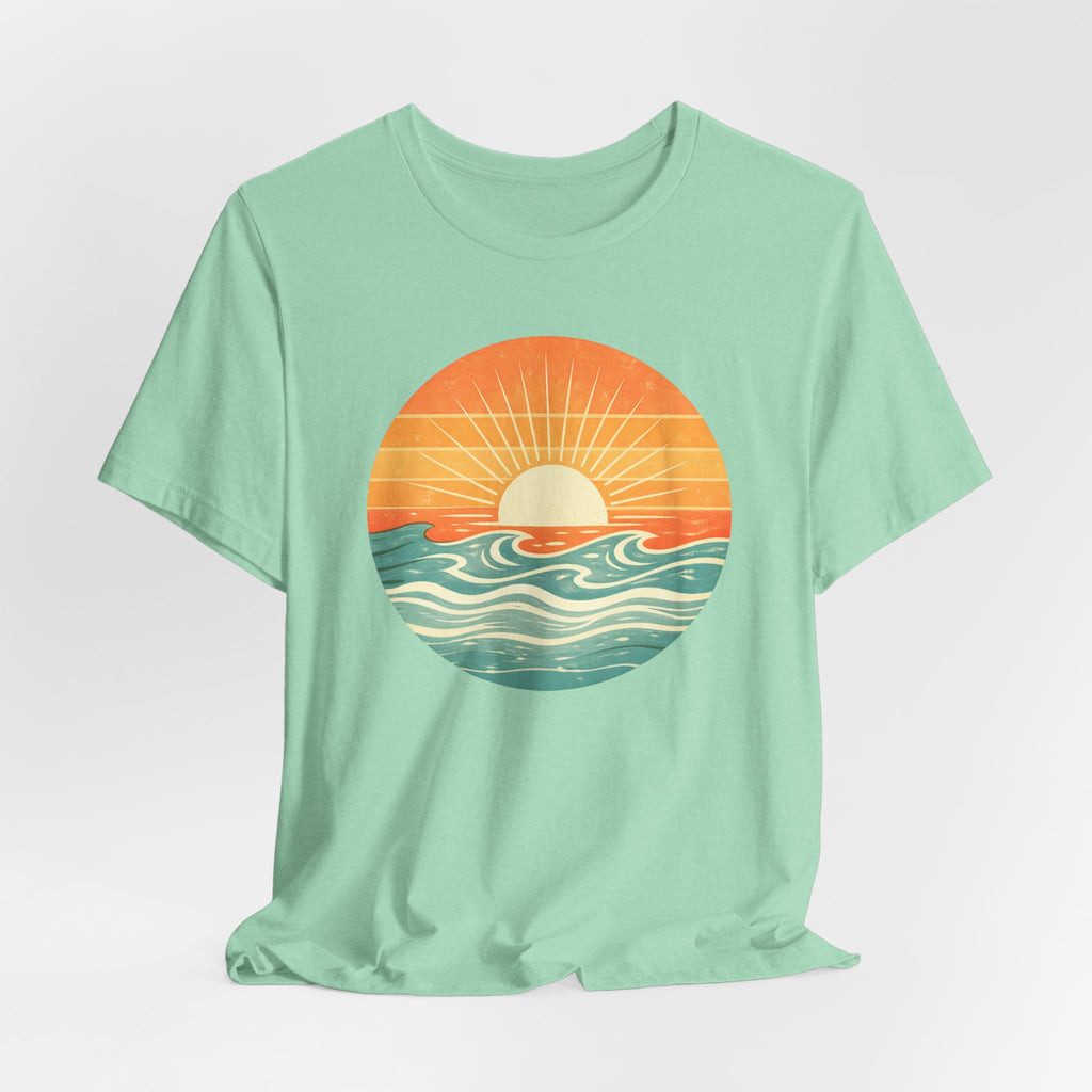 OCEAN SUNSET T - SHIRT beach graphic tee Marequi Club