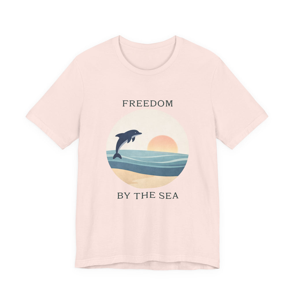 FREEDOM BY THE SEA BEACH T-SHIRT MARE QUI CLUB