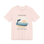 FREEDOM BY THE SEA BEACH T-SHIRT MARE QUI CLUB