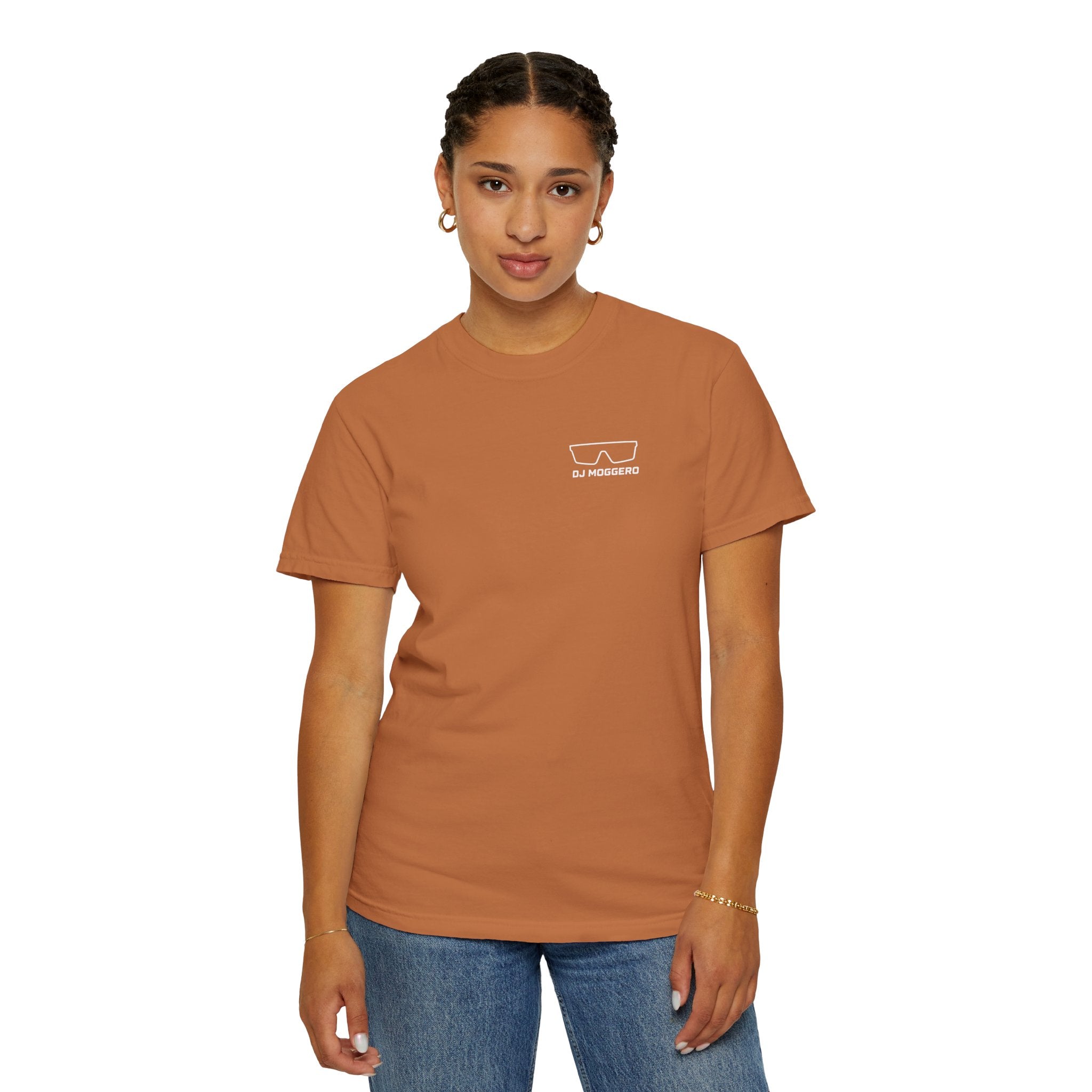 DJ Moggero Minimal Sunglasses Logo T-Shirt beach graphic tee Marequi Club