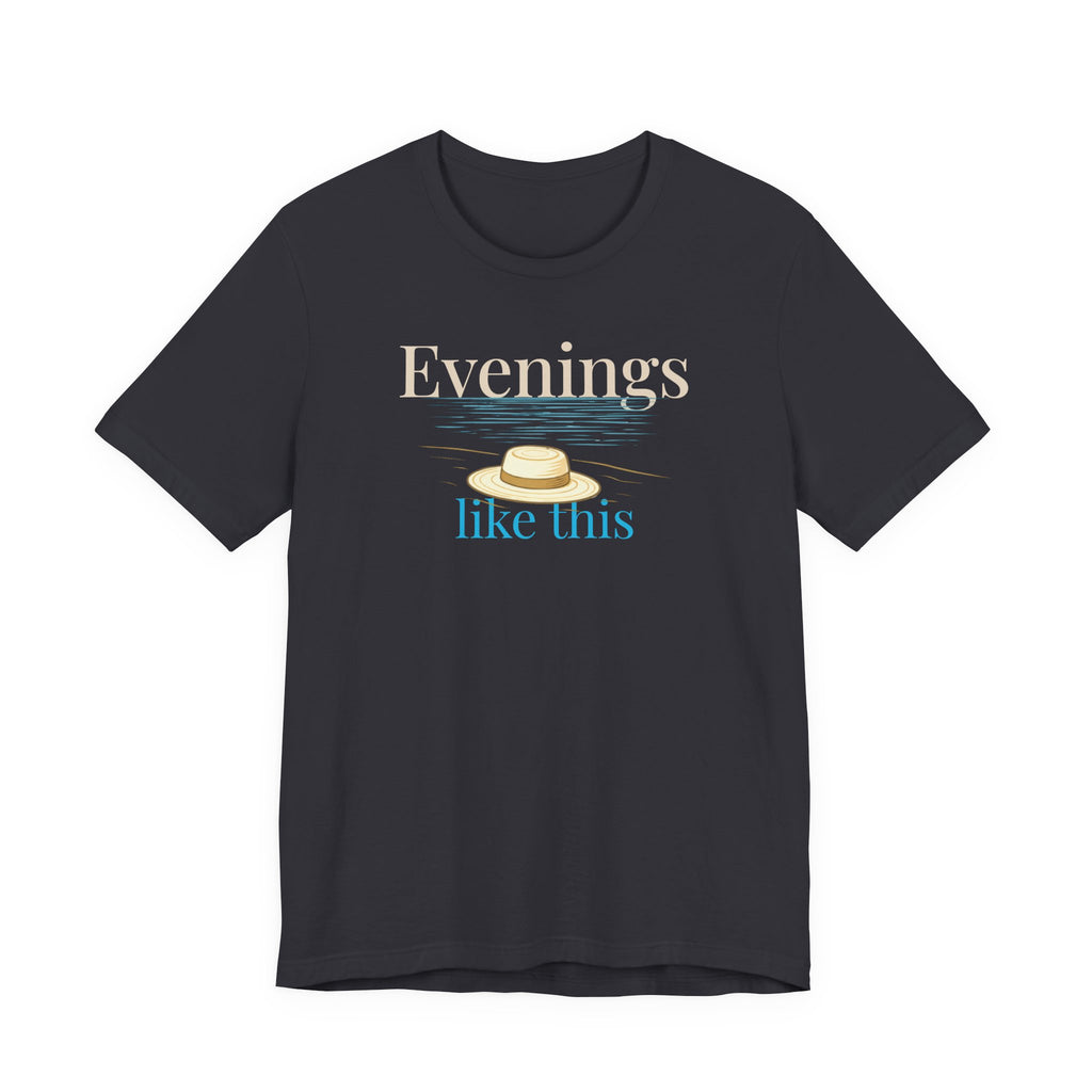 Evenings Like This T-Shirt, Coastal Beach Moonlight T-Shirt, Summer Night Vibe beach graphic tee Marequi Club