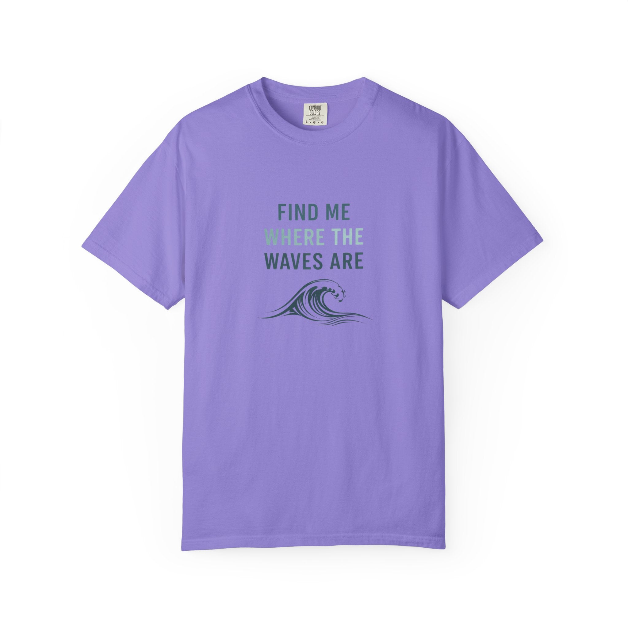 FIND ME WHERE THE WAVES ARE T-SHIRT - MARE QUI CLUB