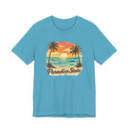 Paradise State Beach T-Shirt - Vintage Sunset Palm Graphic beach graphic tee Marequi Club