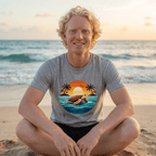 Ocean Peace Turtle Tee - Tropical Beach Graphic Tee beach graphic tee Marequi Club