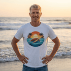 Ocean Peace Turtle Tee - Tropical Beach Graphic Tee beach graphic tee Marequi Club