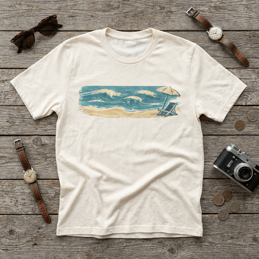 Sit. Watch. Swim. Repeat. - Coastal Relax T-Shirt beach graphic tee Marequi Club