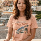 Slow Evenings, Warm Nights - Vintage Positano T-Shirt Amalfi Coast Italy graphic tee Marequi Club