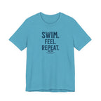 SWIM. FEEL. REPEAT. T-Shirt beach graphic tee Marequi Club