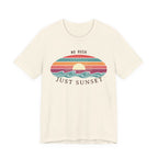 NO RUSH JUST SUNSET T - SHIRT - VINTAGE BEACH GRAPHIC beach graphic tee Marequi Club