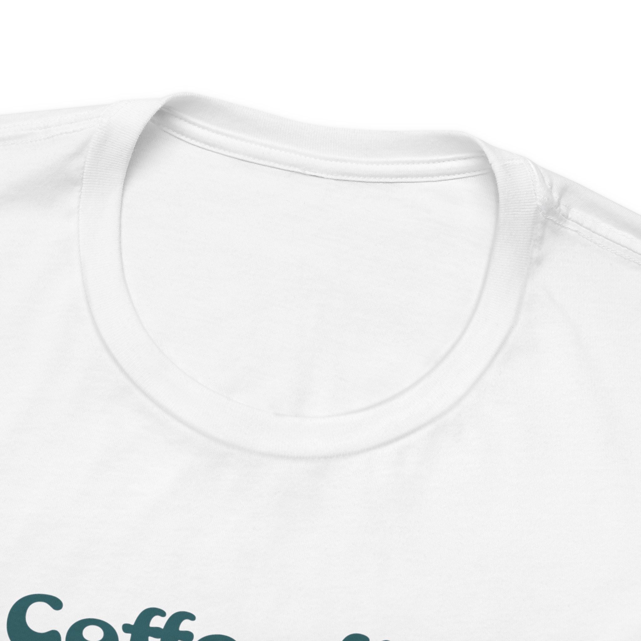 Coffee First, Ocean Second Tee — Coastal Coffee Lover T-Shirt beach graphic tee Marequi Club