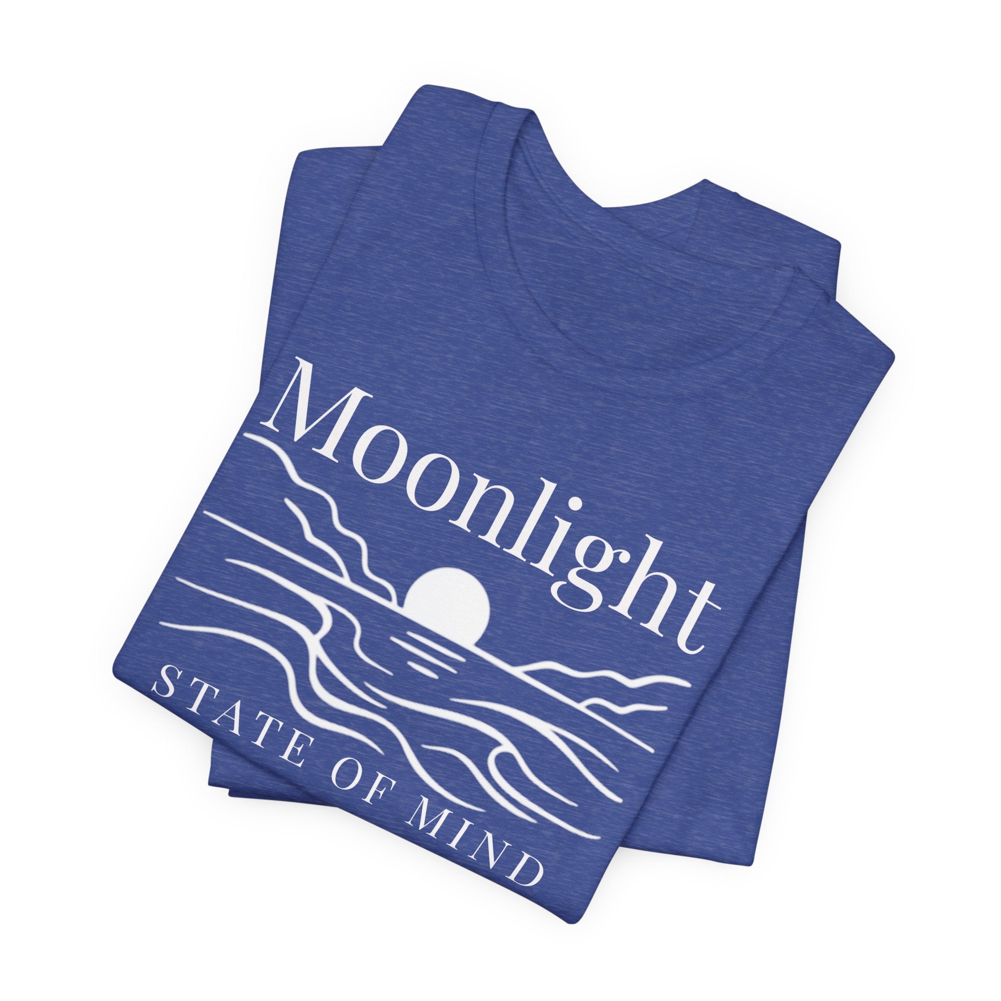 Moonlight State of Mind T-Shirt - Moon & Waves beach graphic tee Marequi Club