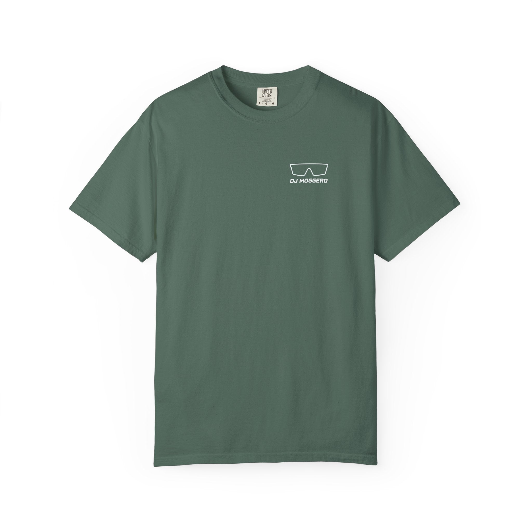 DJ Moggero Minimal Sunglasses Logo T-Shirt beach graphic tee Marequi Club