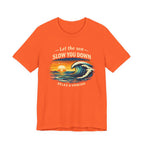 Let the sea slow you down T-shirt beach graphic tee Marequi Club