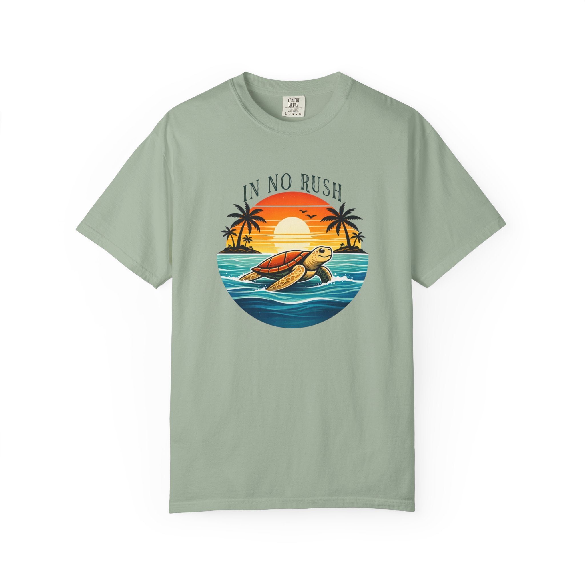 IN NO RUSH T-SHIRT | VINTAGE | BEACH |TURTLE - MARE QUI CLUB