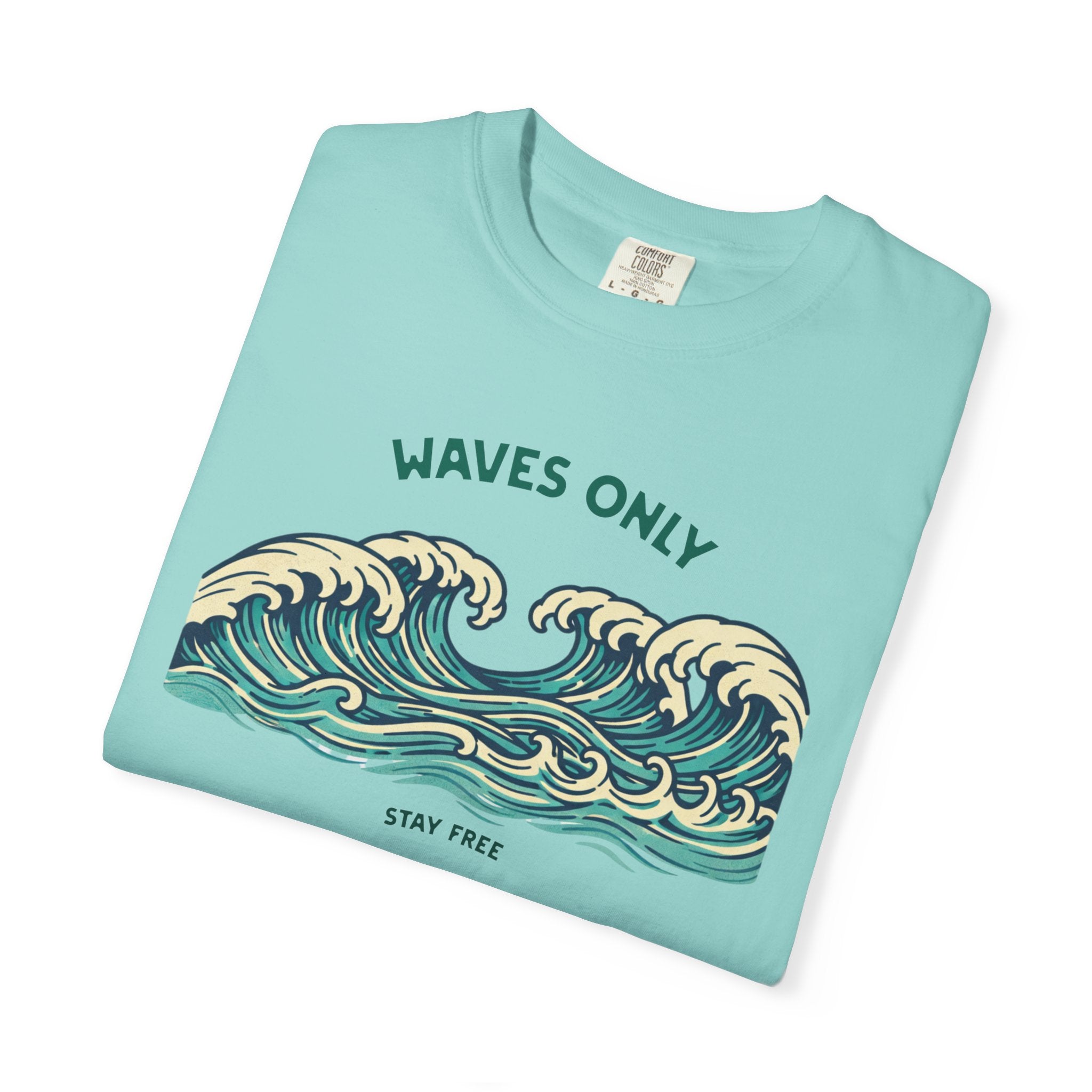 WAVES ONLY - STAY FREE - Vintage Graphic Tee