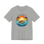 OCEAN PEACE TURTLE TEE IN NO RUSH beach graphic tee Marequi Club