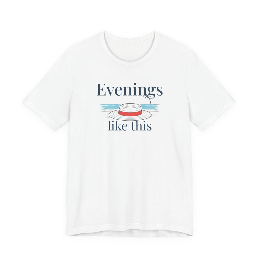 Evenings Like This Graphic T-Shirt, Coastal Beach Moonlight Tee beach graphic tee Marequi Club