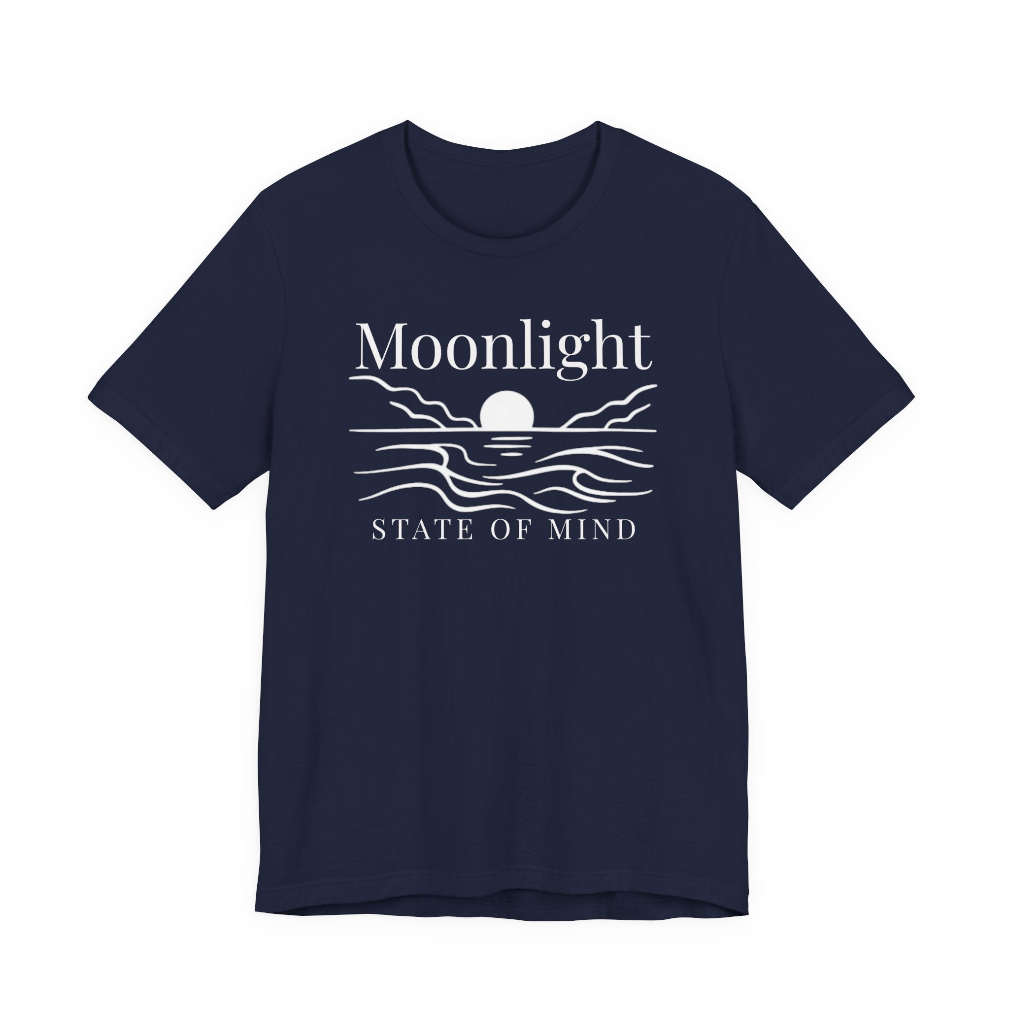 Moonlight State of Mind T-Shirt - Moon & Waves beach graphic tee Marequi Club