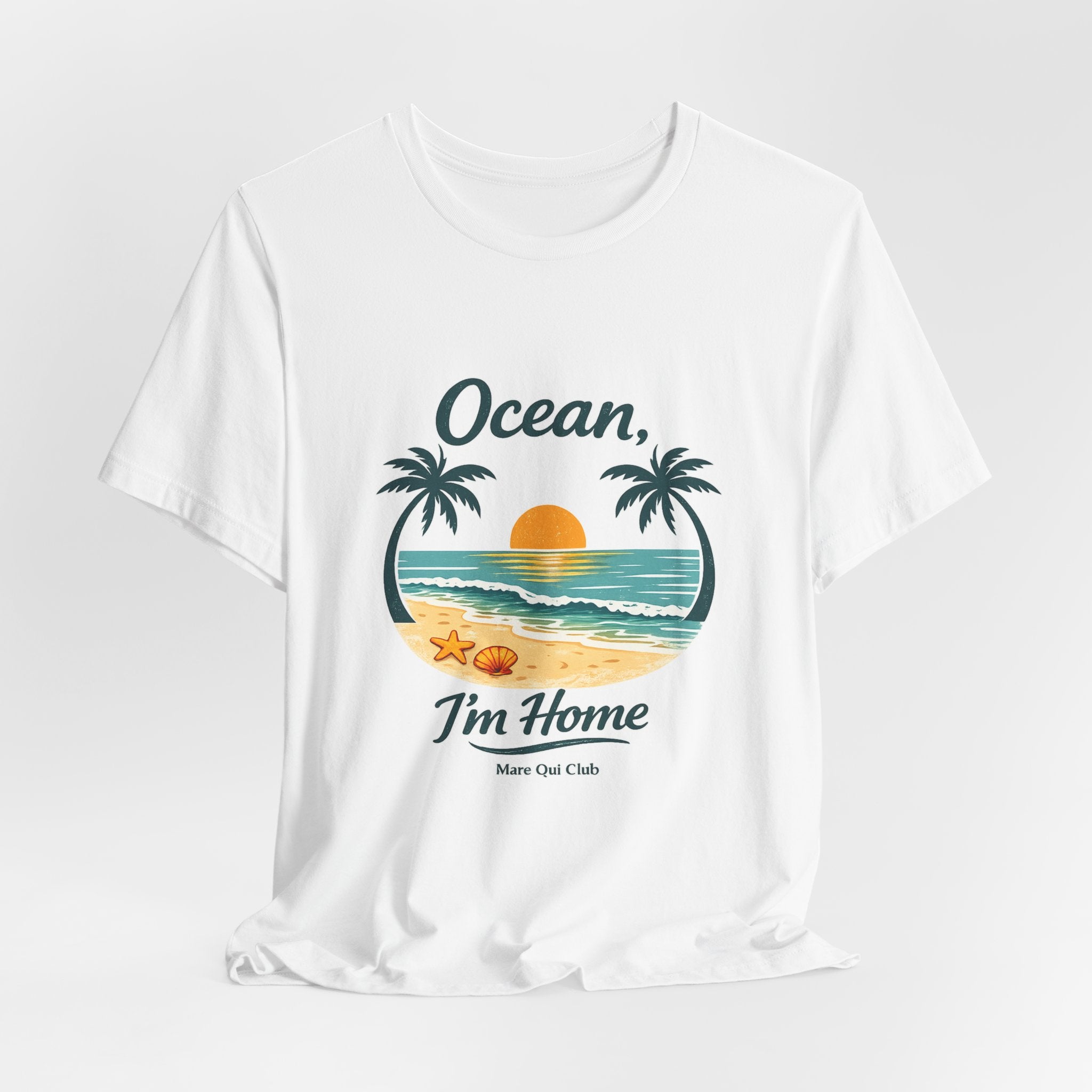 Ocean, I’m Home Vintage Beach Graphic T-Shirt MARE QUI CLUB